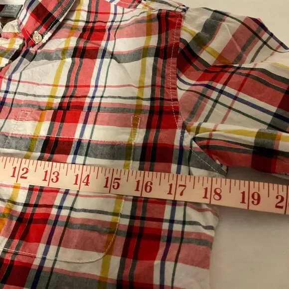 Old Navy The Classic Shirt Plaid Boys Size XL 14-16 - Picture 4 of 8